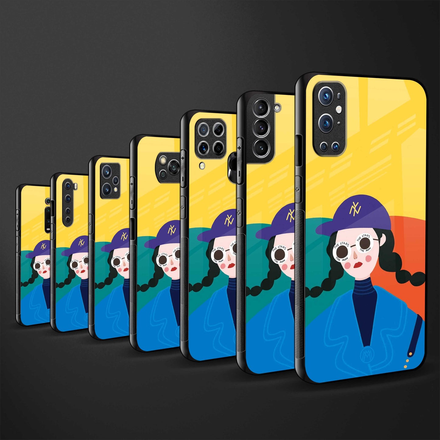 psychedelic chic glass case for oneplus 7t image-3