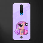 purple chic powerpuff girls glass case for poco x2 image
