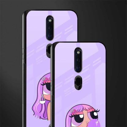 purple chic powerpuff girls glass case for oppo f11 pro image-2