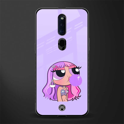 purple chic powerpuff girls glass case for oppo f11 pro image