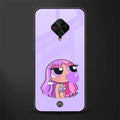 purple chic powerpuff girls glass case for vivo s1 pro image