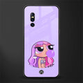 purple chic powerpuff girls glass case for vivo v15 pro image