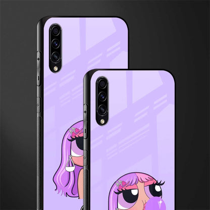 purple chic powerpuff girls glass case for samsung galaxy a30s image-2