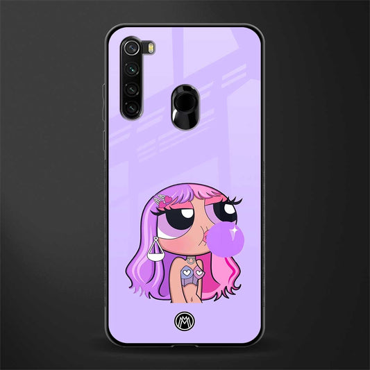 purple chic powerpuff girls glass case for redmi note 8 image