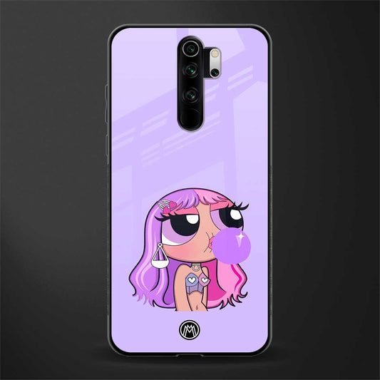 purple chic powerpuff girls glass case for redmi note 8 pro image
