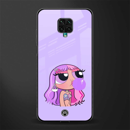purple chic powerpuff girls glass case for poco m2 pro image