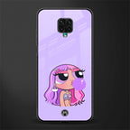 purple chic powerpuff girls glass case for redmi note 9 pro image