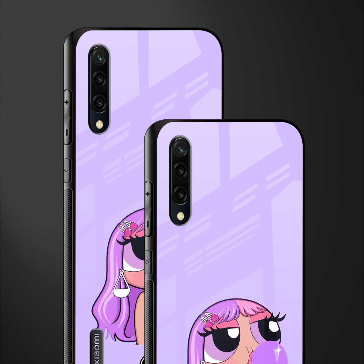 purple chic powerpuff girls glass case for mi a3 redmi a3 image-2