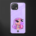 purple chic powerpuff girls glass case for mi 11 lite image