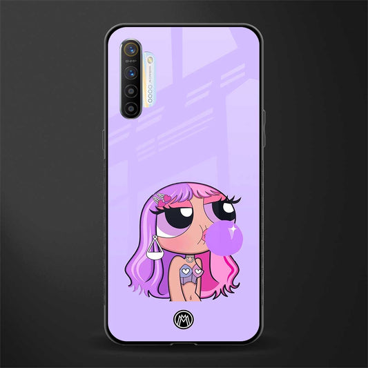 purple chic powerpuff girls glass case for realme x2 image