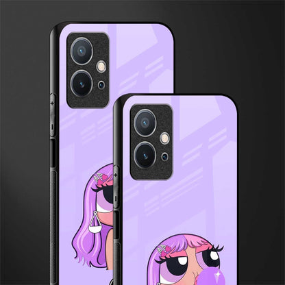 purple chic powerpuff girls glass case for vivo y75 5g image-2