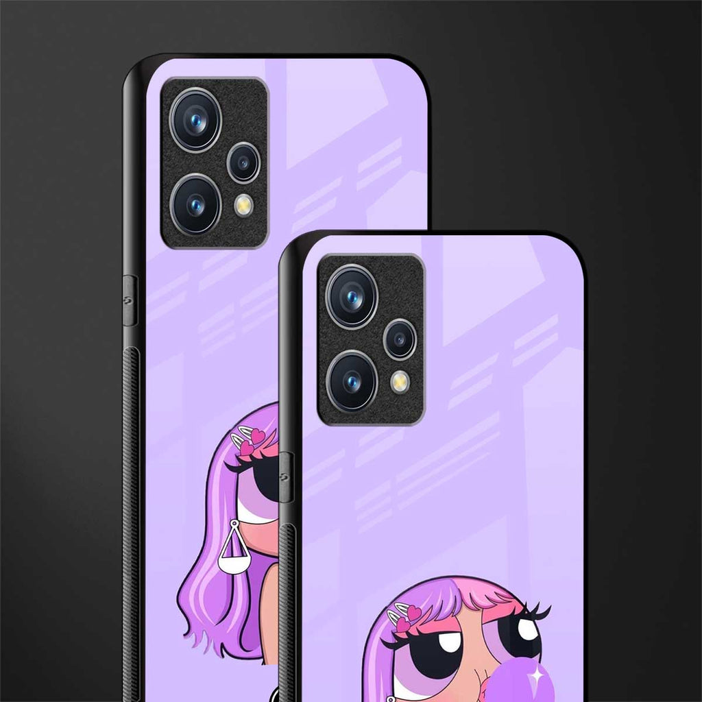 purple chic powerpuff girls glass case for realme 9 4g image-2