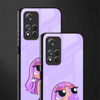 purple chic powerpuff girls glass case for xiaomi 11i 5g image-2