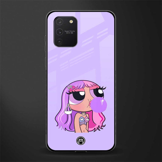 purple chic powerpuff girls glass case for samsung galaxy a91 image
