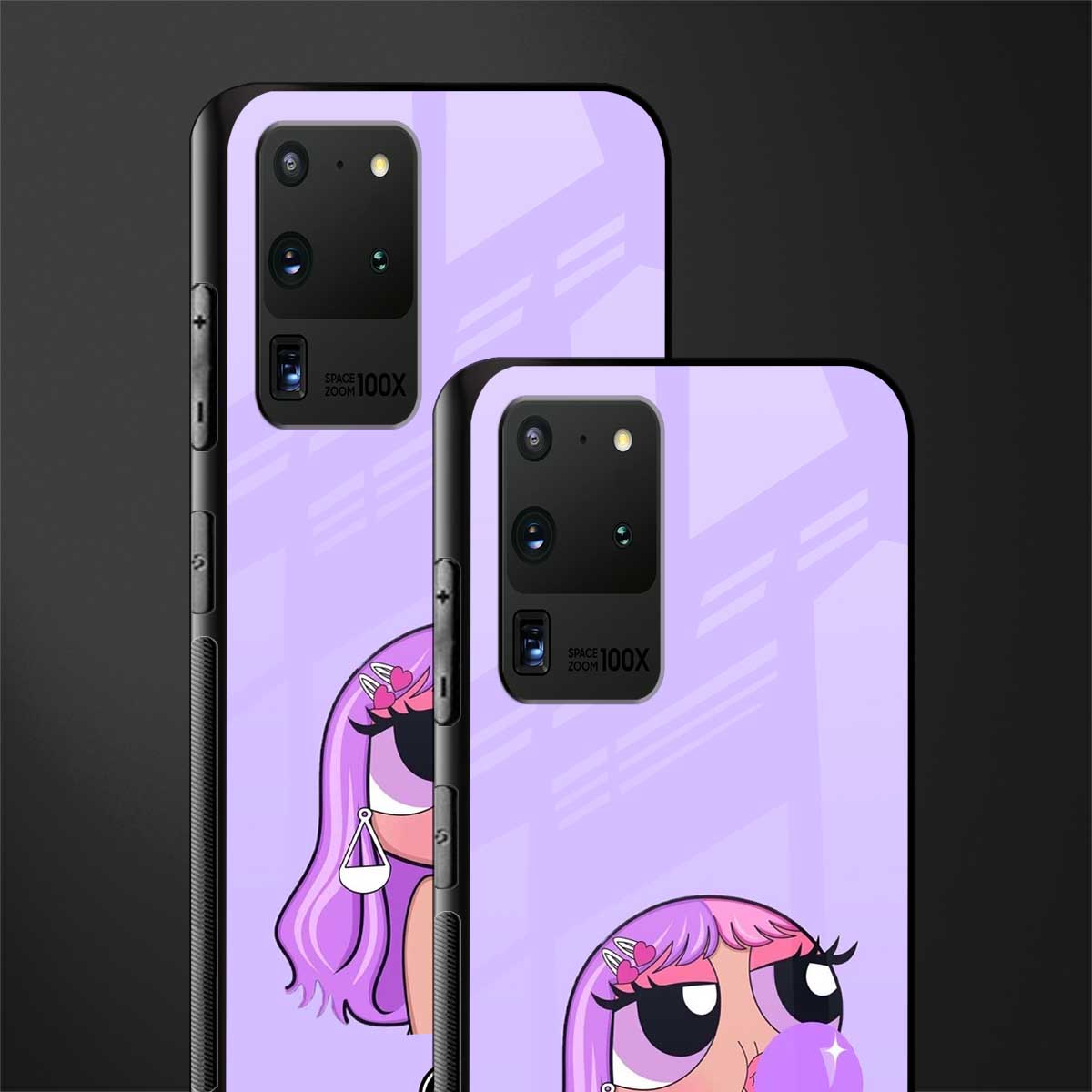 purple chic powerpuff girls glass case for samsung galaxy s20 ultra image-2