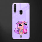 purple chic powerpuff girls glass case for vivo y17 image