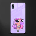 purple chic powerpuff girls glass case for vivo y91i image