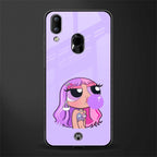 purple chic powerpuff girls glass case for vivo y91 image