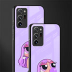 purple chic powerpuff girls glass case for samsung galaxy note 20 ultra 5g image-2