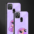 purple chic powerpuff girls glass case for realme narzo 30a image-2