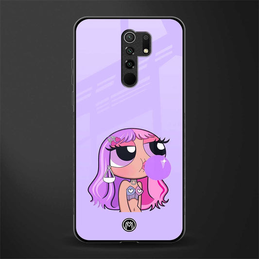 purple chic powerpuff girls glass case for poco m2 image
