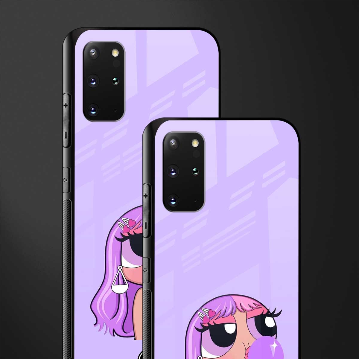 purple chic powerpuff girls glass case for samsung galaxy s20 plus image-2
