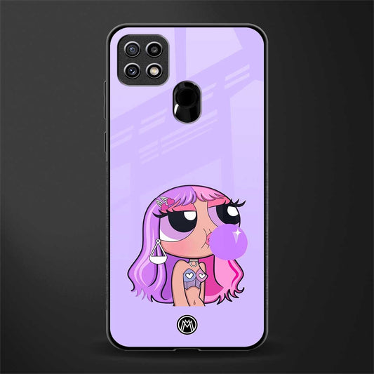 purple chic powerpuff girls glass case for oppo a15s image