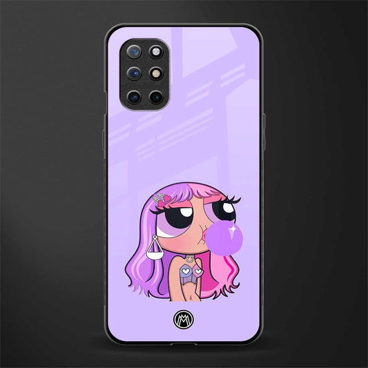 purple chic powerpuff girls glass case for oneplus 8t image