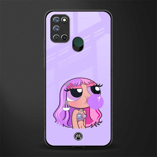 purple chic powerpuff girls glass case for realme 7i image