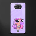purple chic powerpuff girls glass case for poco x3 image