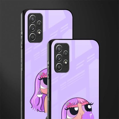 purple chic powerpuff girls glass case for samsung galaxy a32 4g image-2