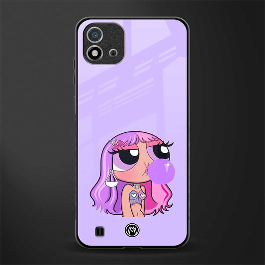purple chic powerpuff girls glass case for realme c20 image
