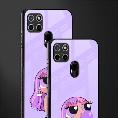 purple chic powerpuff girls glass case for realme c21 image-2
