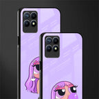 purple chic powerpuff girls glass case for realme narzo 50 image-2