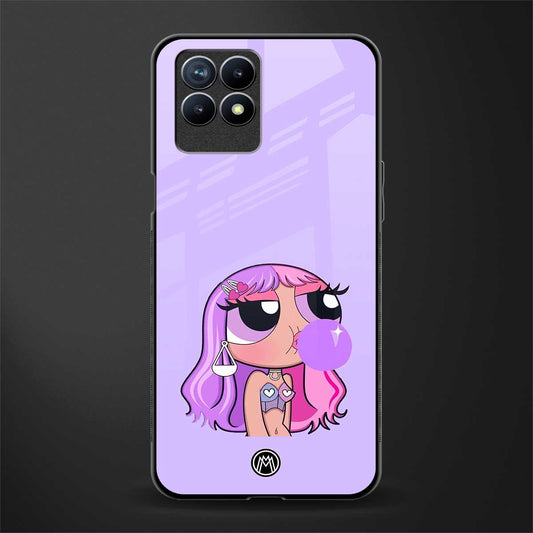 purple chic powerpuff girls glass case for realme 8i image