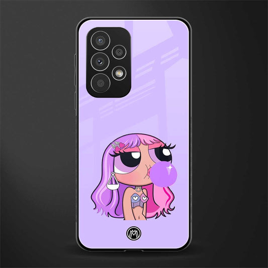 purple chic powerpuff girls back phone cover | glass case for samsung galaxy a73 5g