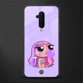 purple chic powerpuff girls glass case for oneplus 7t pro image