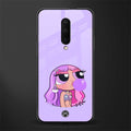 purple chic powerpuff girls glass case for oneplus 7 pro image