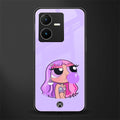 purple chic powerpuff girls back phone cover | glass case for vivo y22