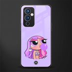 purple chic powerpuff girls back phone cover | glass case for oneplus 9