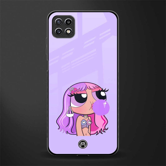 purple chic powerpuff girls back phone cover | glass case for samsung galaxy f42