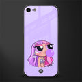 purple chic powerpuff girls glass case for iphone 8 image