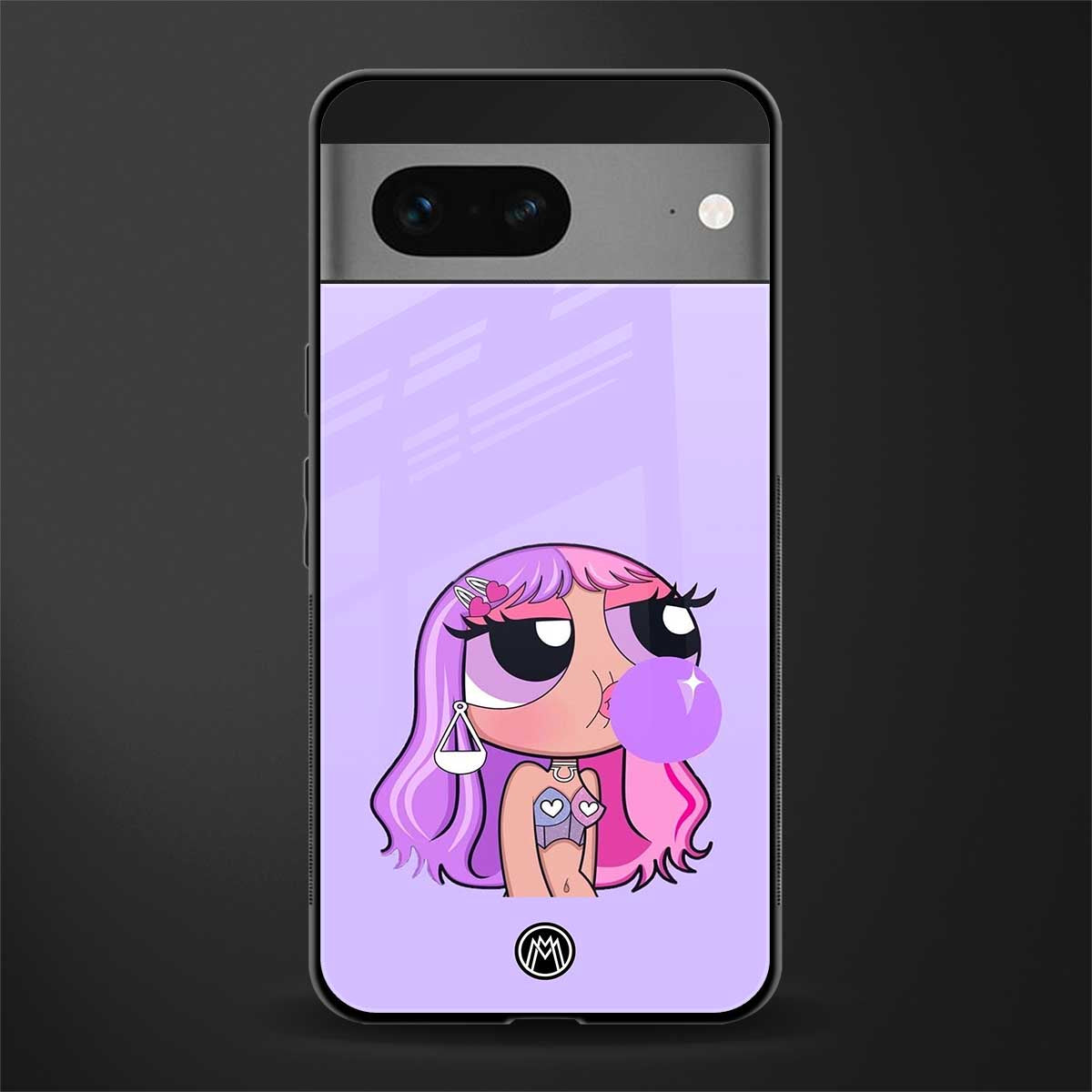purple chic powerpuff girls back phone cover | glass case for google pixel 7
