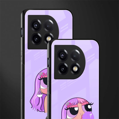 purple chic powerpuff girls back phone cover | glass case for oneplus 11