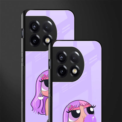 purple chic powerpuff girls back phone cover | glass case for oneplus 11r