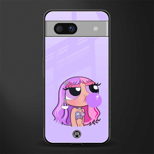 purple chic powerpuff girls back phone cover | glass case for Google Pixel 7A