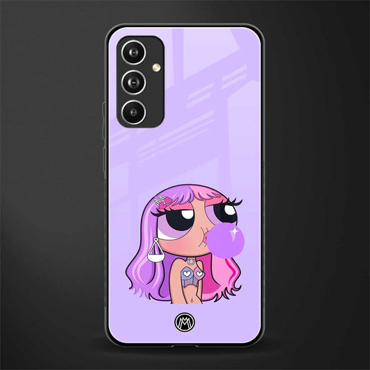 purple chic powerpuff girls back phone cover | glass case for samsung galaxy a54 5g