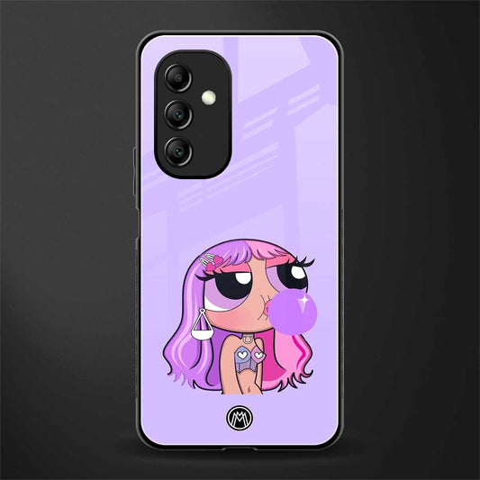 purple chic powerpuff girls back phone cover | glass case for samsung galaxy a14 5g