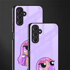 purple chic powerpuff girls back phone cover | glass case for samsun galaxy a24 4g