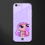 purple chic powerpuff girls glass case for iphone 6 image